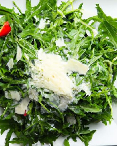 Crunchy No-Cook Arugula Salad with Shaved Parmesan Bliss