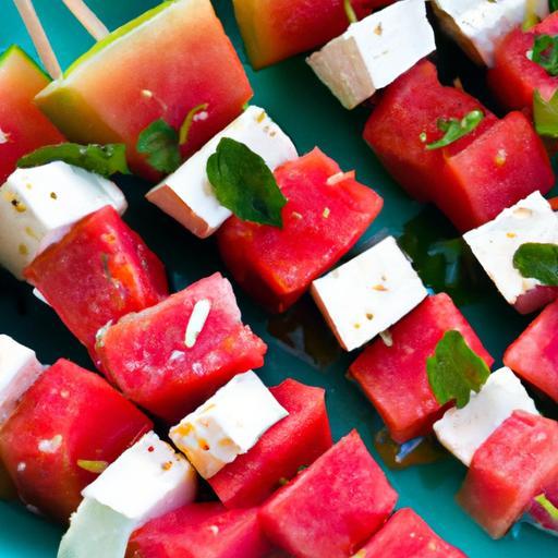 Refreshing 5-Ingredient Watermelon Feta Skewers Recipe Guide