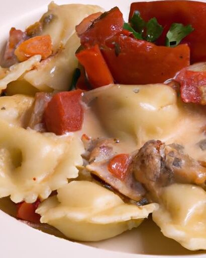 5-Ingredient Creamy Chicken Tortellini: Simple & Savory Delight