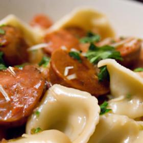 One Skillet Ravioli with Sausage: Easy Flavorful Feast
