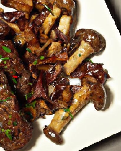 Sizzle and Roast: Sheet Pan Steak Bites with Mushrooms