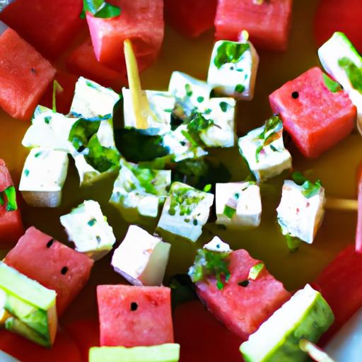 Refreshing 5-Ingredient Watermelon Feta Skewers Recipe Guide