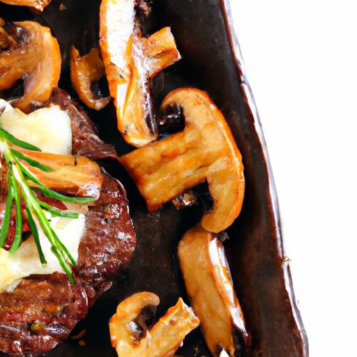 Sizzle and Roast: Sheet Pan Steak Bites with Mushrooms