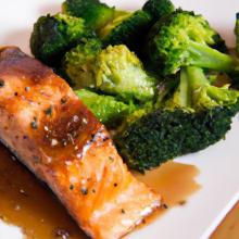 Sizzling Skillet Teriyaki Salmon with Tender Broccoli Bliss