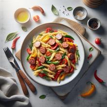 Savor Simple Sausage & Pepper Pasta: A Flavorful Feast
