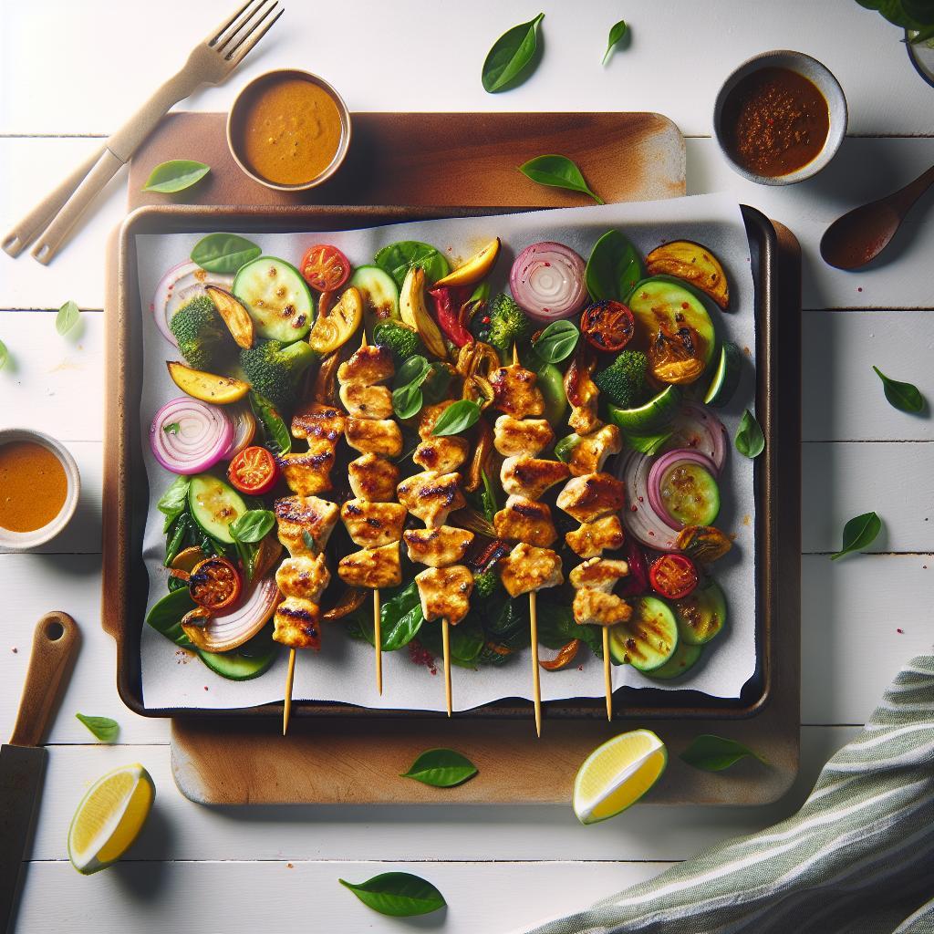 Sheet Pan Chicken Satay: Quick & Easy Peanut Sauce Meal