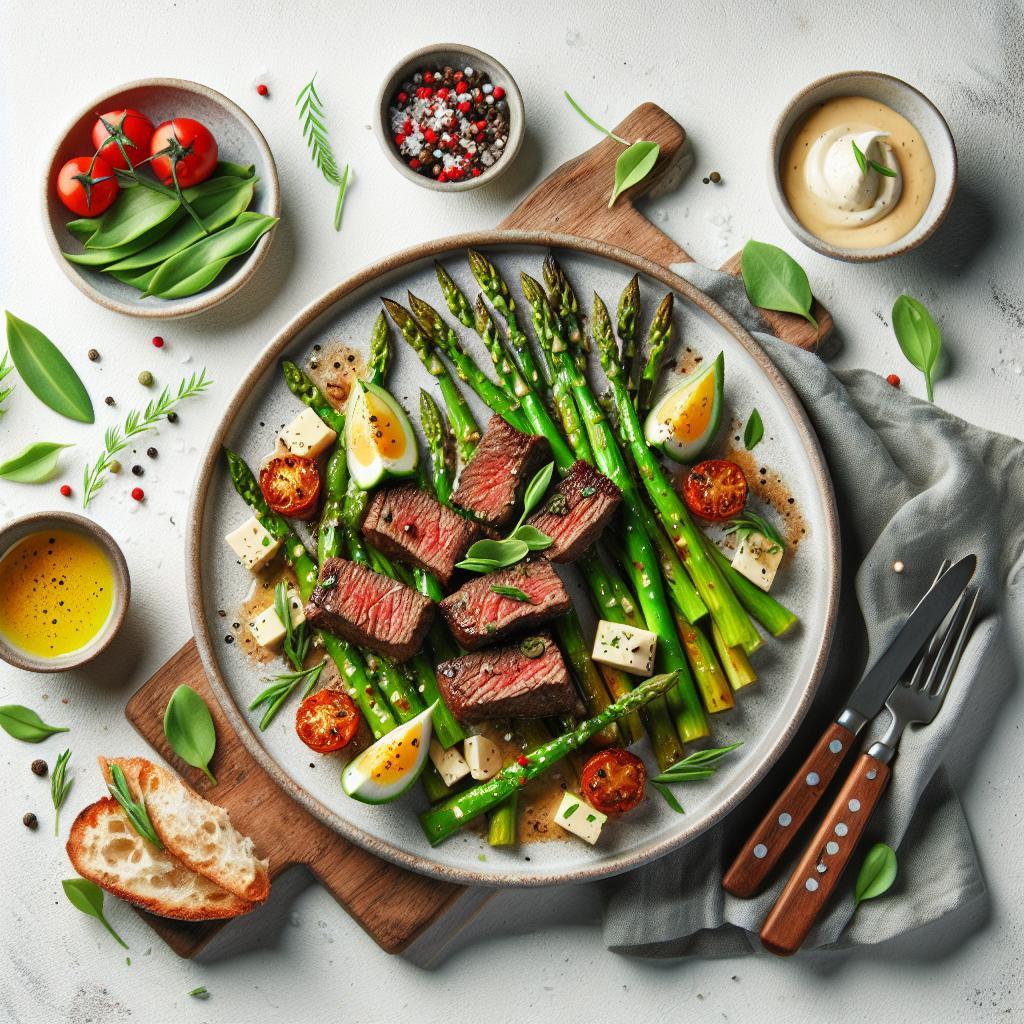 Sizzle in 15: Savory Steak Bites with Crisp Asparagus