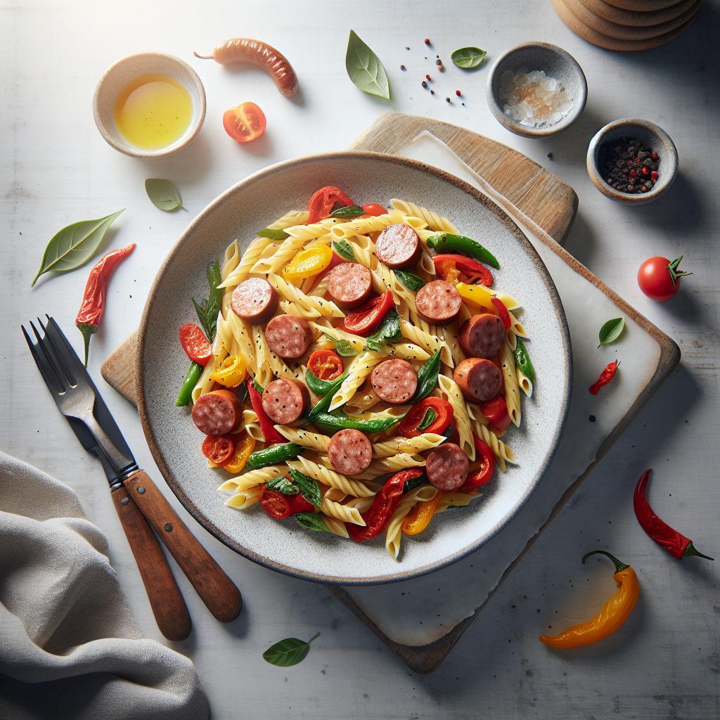Savor Simple Sausage & Pepper Pasta: A Flavorful Feast