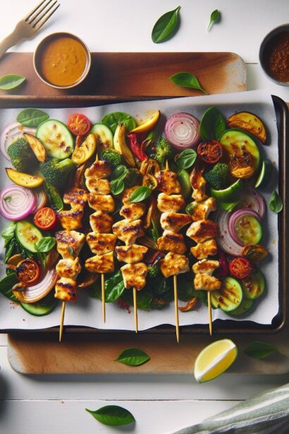 Sheet Pan Chicken Satay: Quick & Easy Peanut Sauce Meal