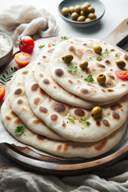 Fluffy & Fast: Easy Flour and Yogurt Flatbreads Recipe