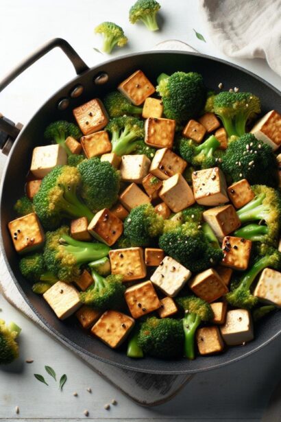 Quick & Tasty: Easy Skillet Tofu and Broccoli Stir Fry