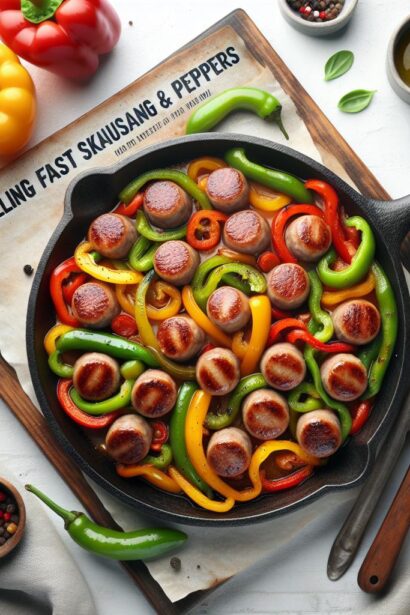 Sizzling Fast Skillet Sausage & Peppers: Quick Flavor Boost