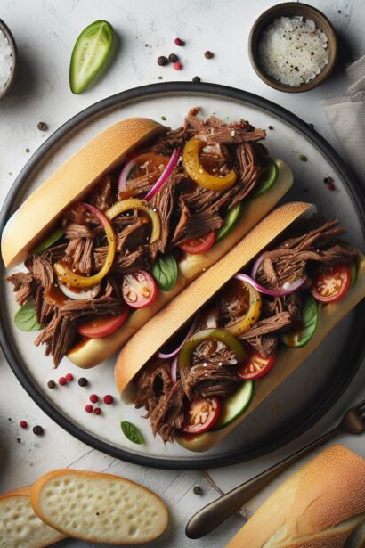 Savory Slow Cooker Italian Beef Sandwiches Recipe Guide