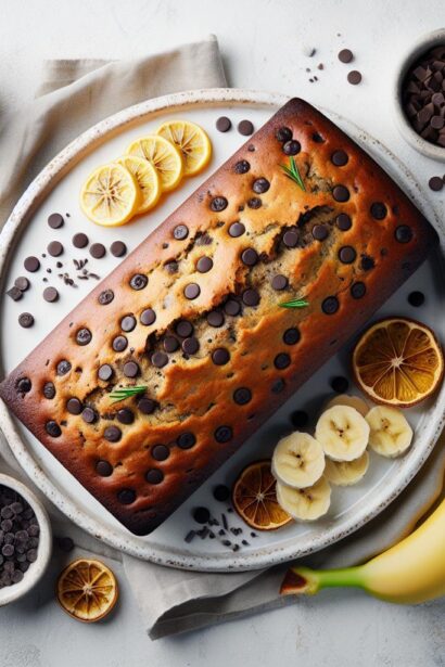 Simple 5-Ingredient Chocolate Chip Banana Bread Recipe