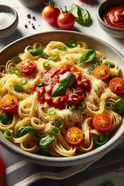 Simple & Savory: 5-Ingredient Pasta with Marinara Magic