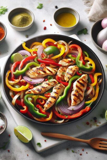 One-Pan Chili Lime Chicken Fajitas: Flavor Meets Easy!