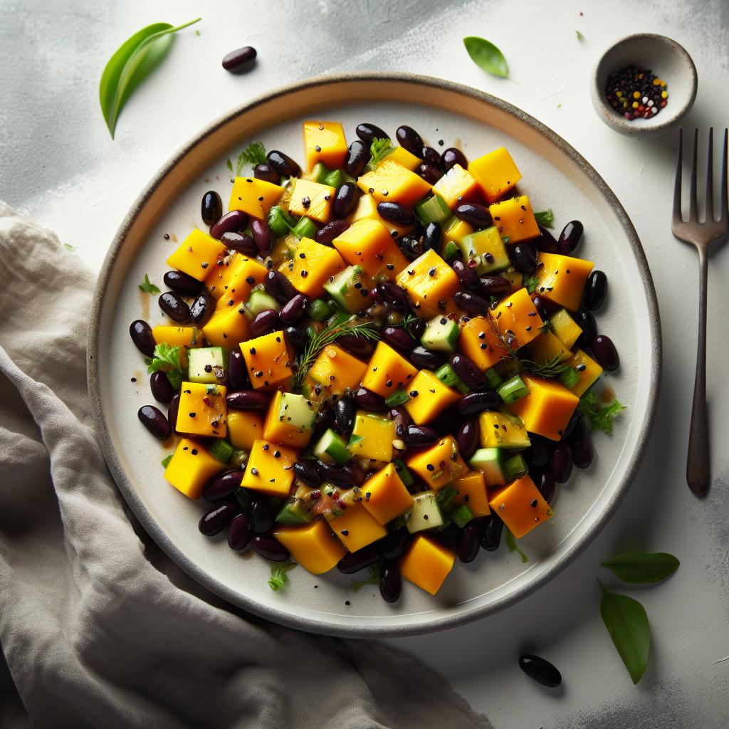 Tropical Twist: Healthy No-Cook Mango & Black Bean Salad