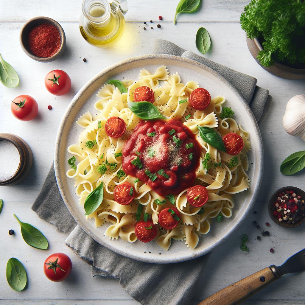 Simple & Savory: 5-Ingredient Pasta with Marinara Magic