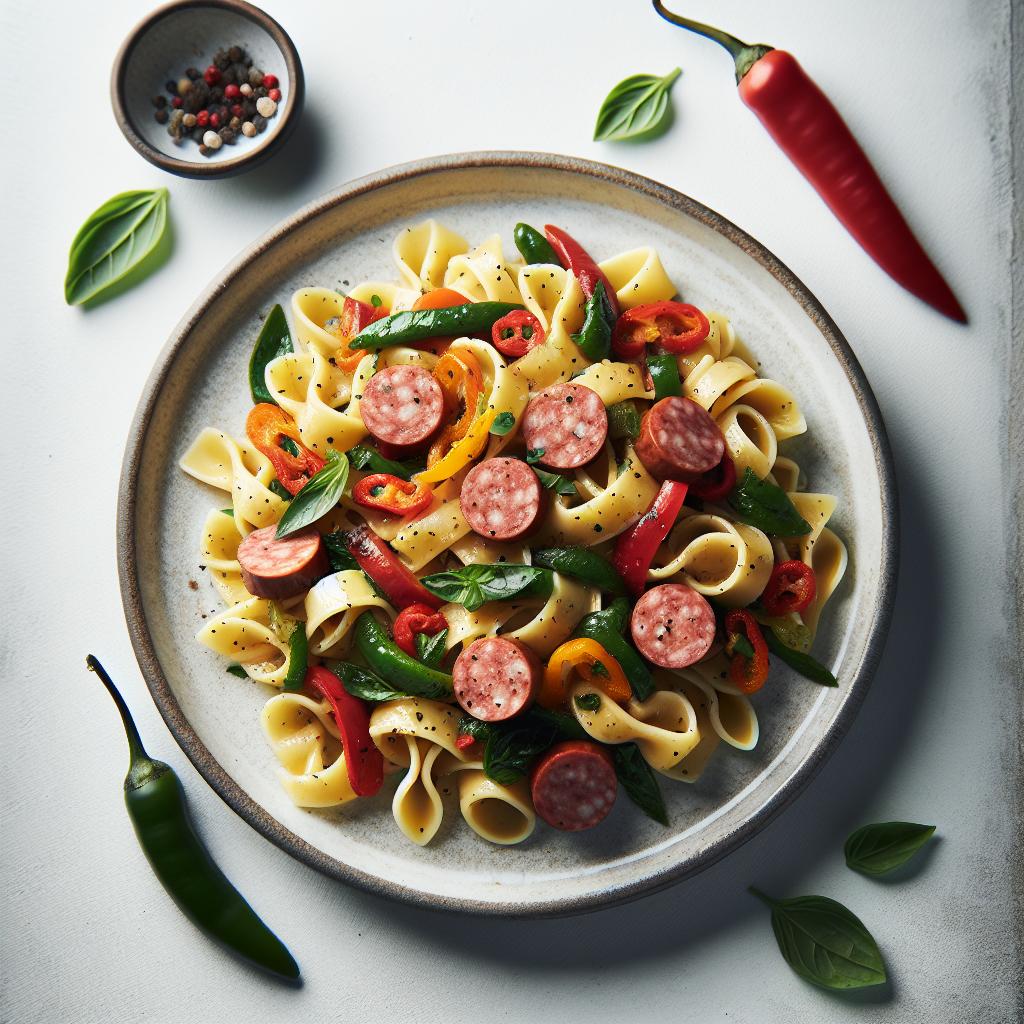 Savor Simple Sausage & Pepper Pasta: A Flavorful Feast