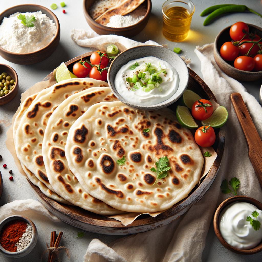 Fluffy & Fast: Easy Flour and Yogurt Flatbreads Recipe