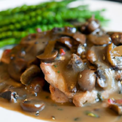 Savory Slow Cooker Pork Chops in Creamy Mushroom Gravy