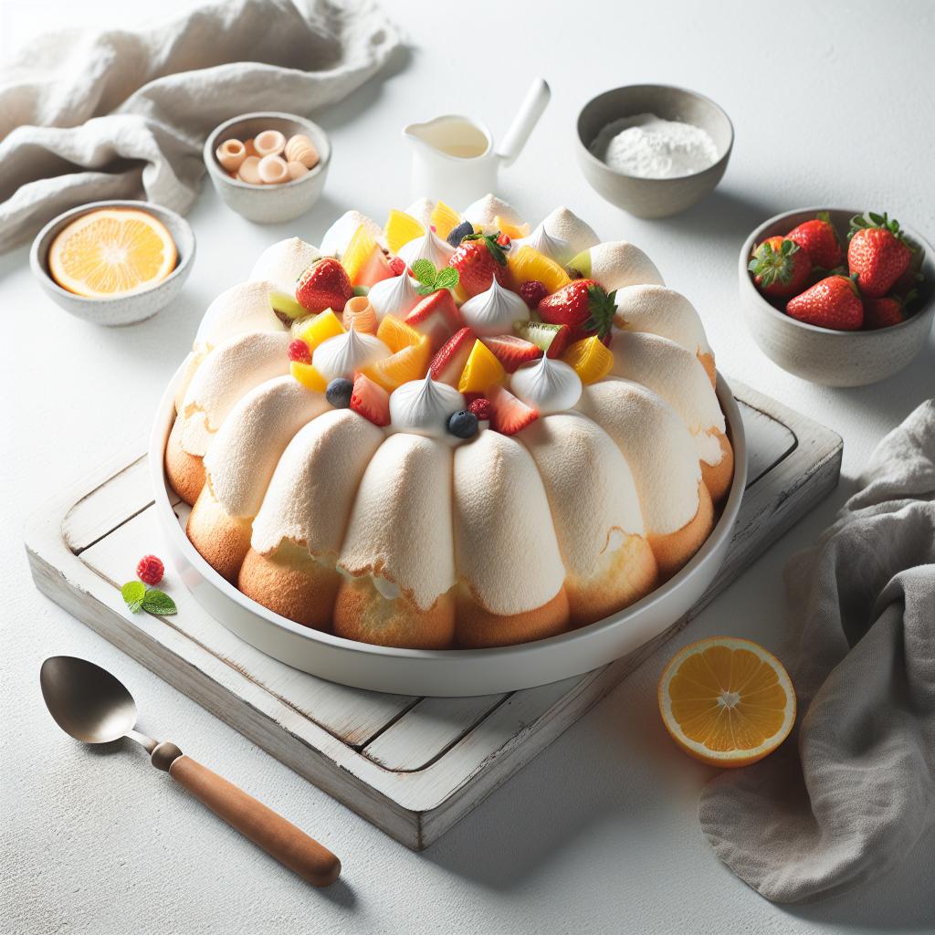 Fluffy Bliss: Quick 5-Ingredient Angel Food Cake Recipe