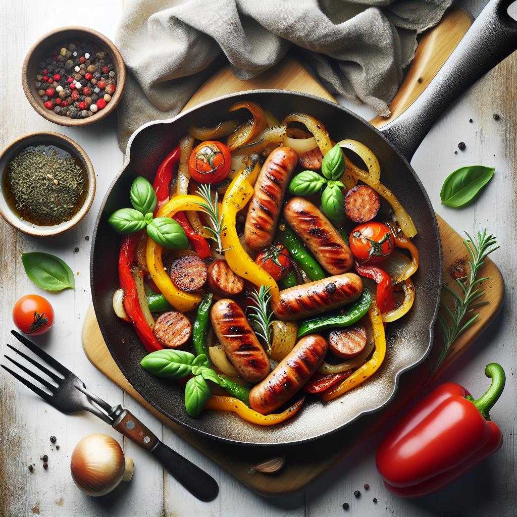 Sizzling Fast Skillet Sausage & Peppers: Quick Flavor Boost
