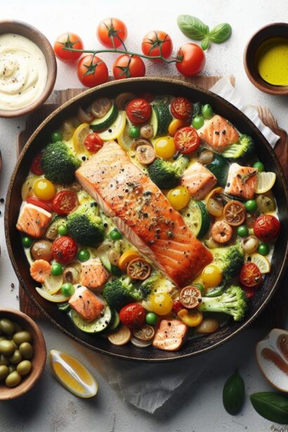 Savory Skillet Creamy Tuscan Salmon: A Flavorful Delight