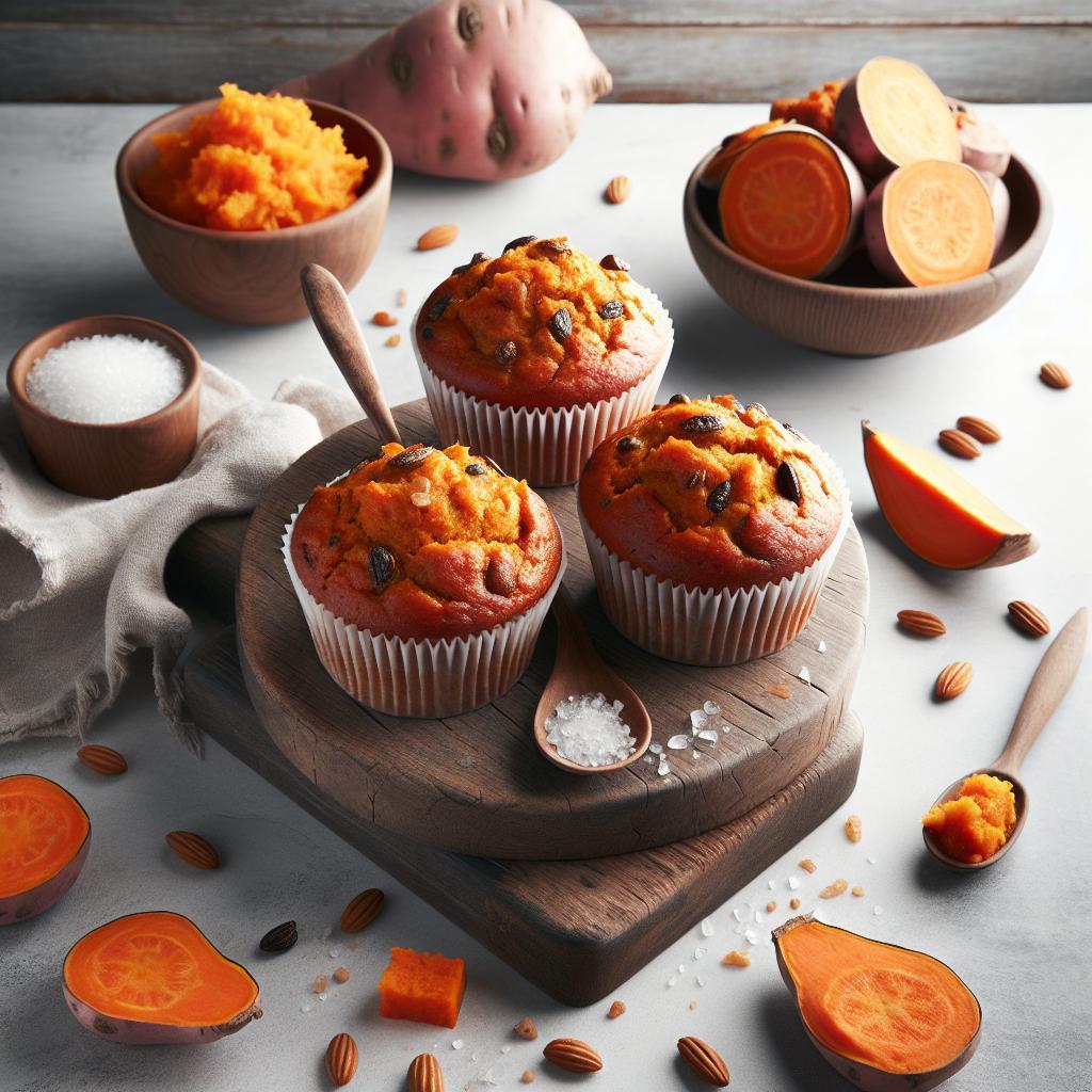 Wholesome Delight: 5-Ingredient Sweet Potato Muffins Recipe