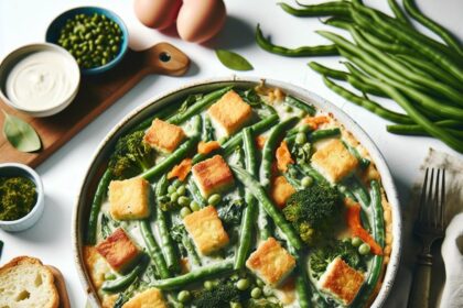 A Flavorful Twist: Simple Vegan Green Bean Casserole Delight