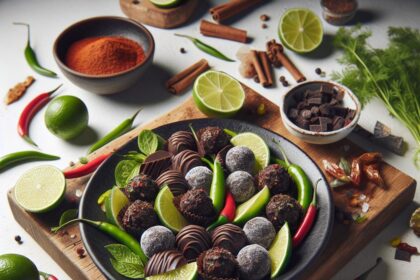 Zesty Lime & Chili Dark Chocolate Truffles: Bold Flavor Fusion