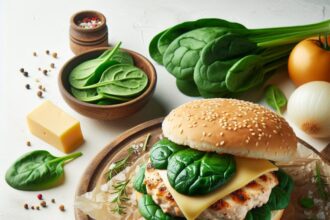 Savor the Flavor: White Cheddar Spinach Chicken Burgers Recipe