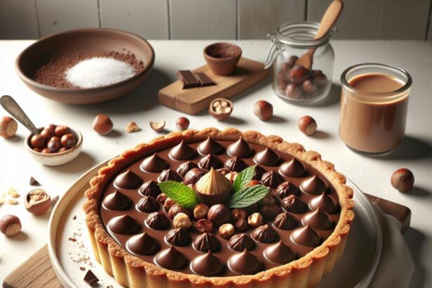 Indulgent Gianduja Tart: A Sumptuous Chocolate Hazelnut Treat