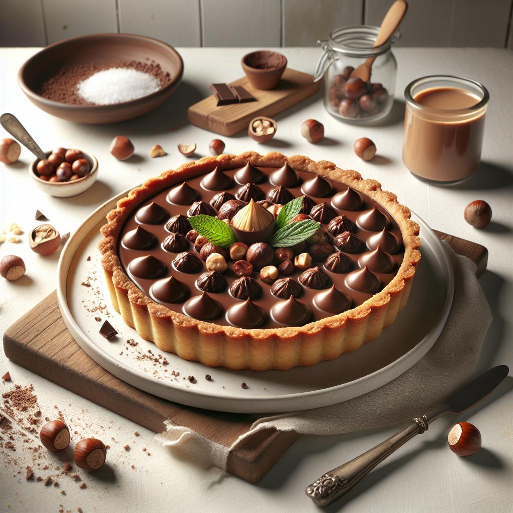 Indulgent Gianduja Tart: A Sumptuous Chocolate Hazelnut Treat