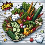 Veggie Comic Panel Platter: Where Health Meets Fun Colors