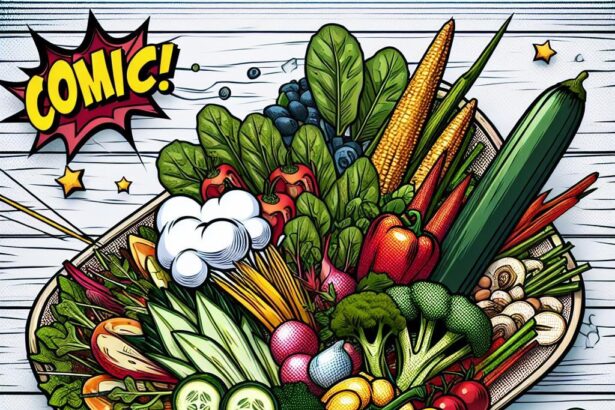 Veggie Comic Panel Platter: Where Health Meets Fun Colors