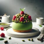 Inside Decadent Pistachio & Raspberry Cheesecake Domes