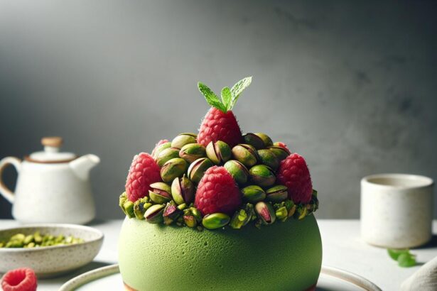 Inside Decadent Pistachio & Raspberry Cheesecake Domes