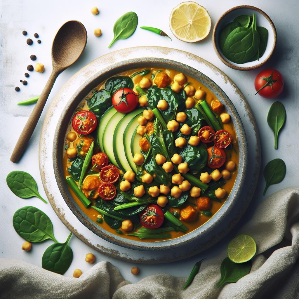Hearty Chickpea & Spinach Curry: A Nutritious Flavor Boost