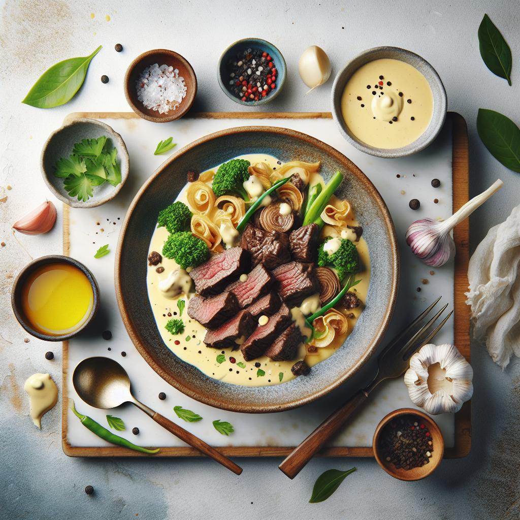 Indulge in Creamy Garlic Beef: A Flavor-Packed Delight