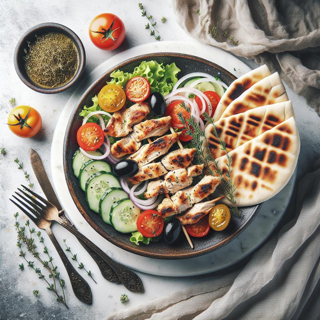 Savor the Flavor: Chicken Souvlaki with Warm Pita Bread