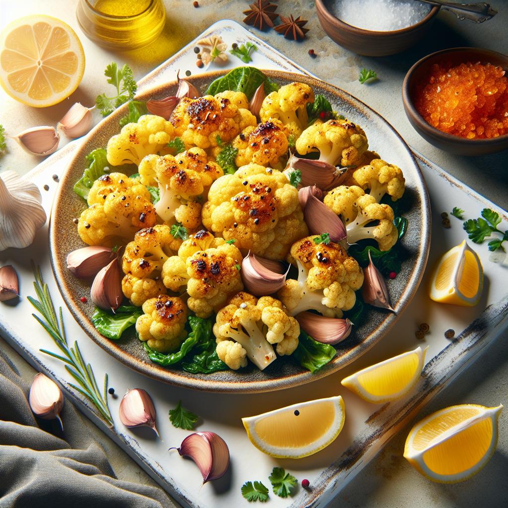 Golden Roasted Cauliflower with Garlic: A Flavorful Twist