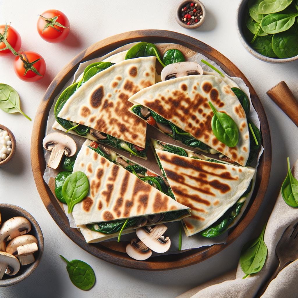 Savor Baked Spinach Mushroom Quesadillas: A Flavorful Twist