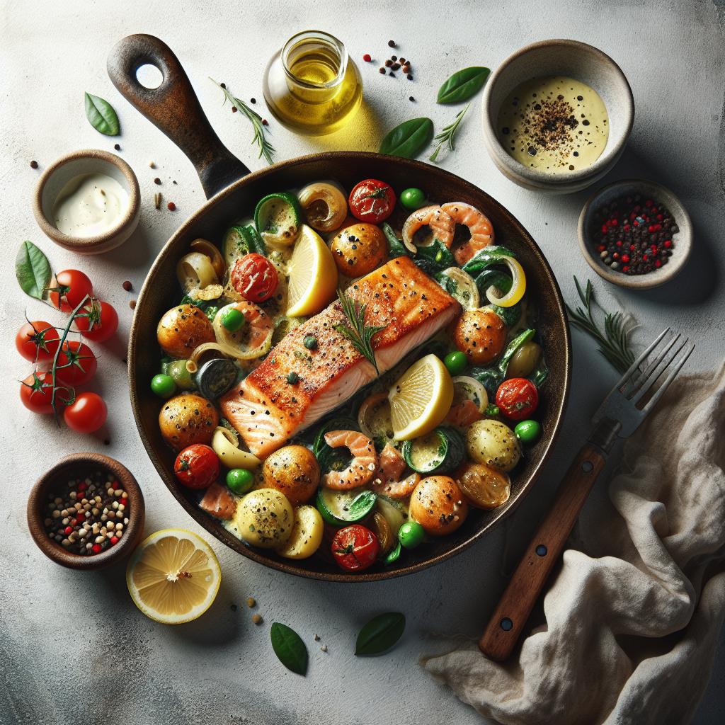 Savory Skillet Creamy Tuscan Salmon: A Flavorful Delight