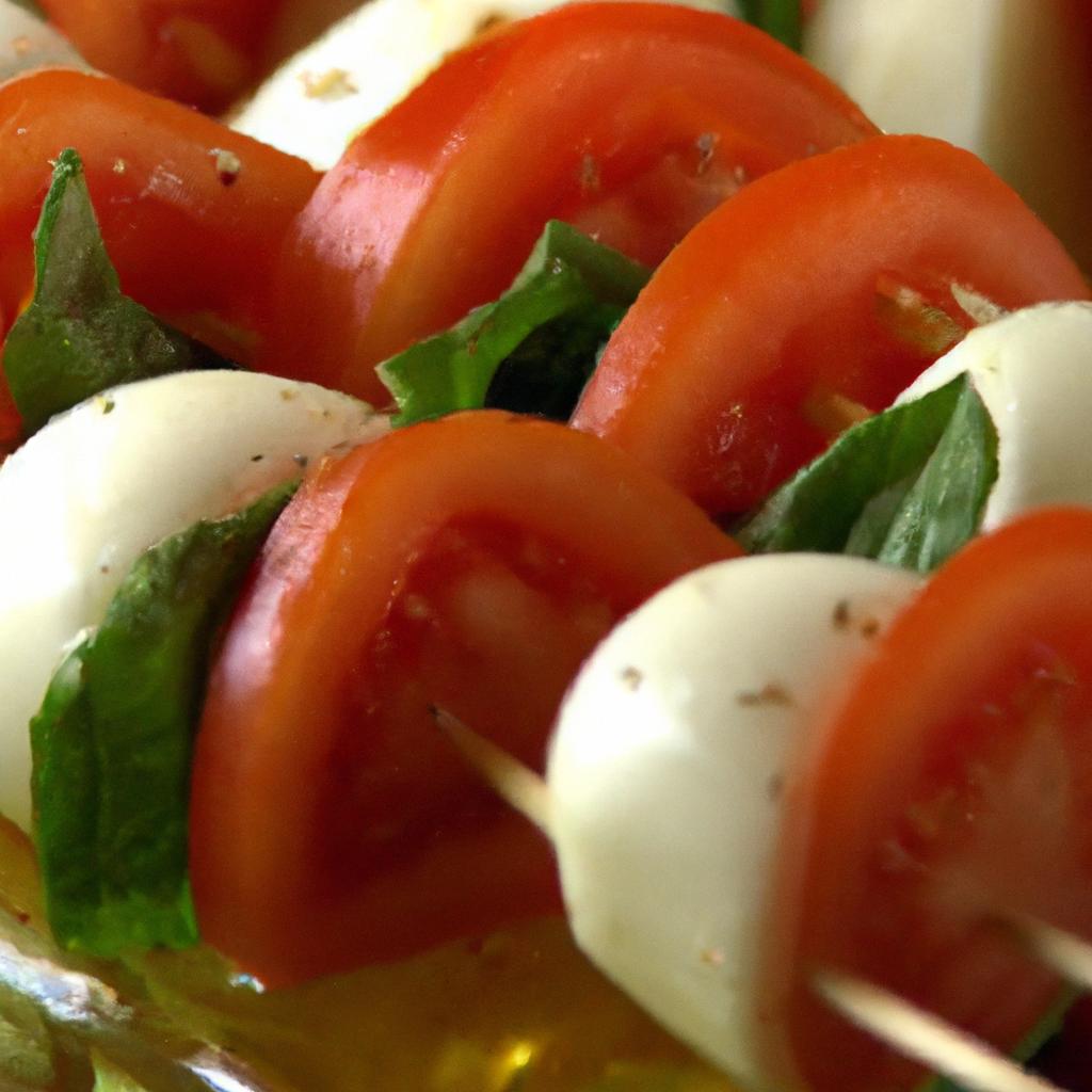 Fresh & Easy: No-Cook Tomato Mozzarella Skewers Recipe
