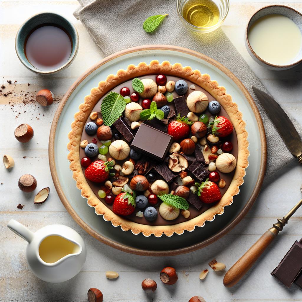 Indulgent Gianduja Tart: A Sumptuous Chocolate Hazelnut Treat