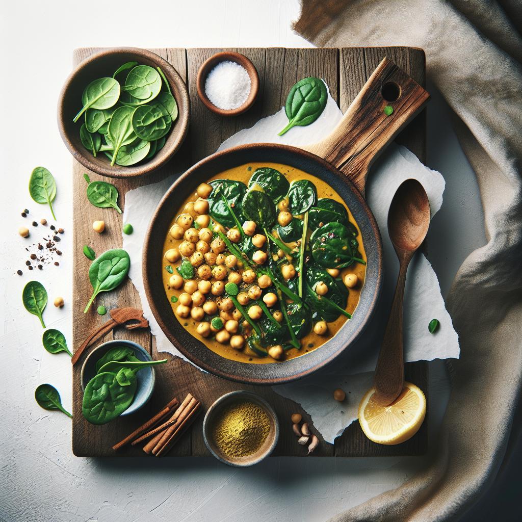 Hearty Chickpea & Spinach Curry: A Nutritious Flavor Boost