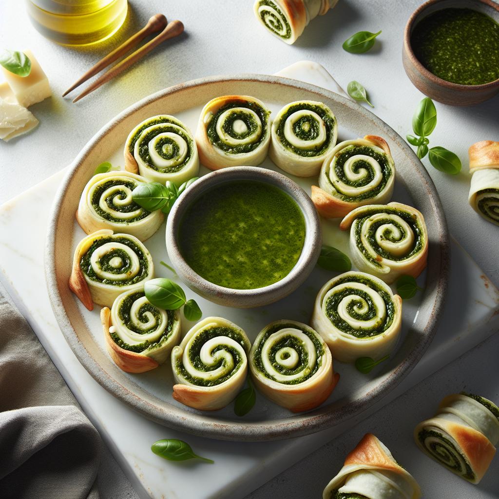 Irresistible Pesto Pinwheels: A Flavorful Twist to Savor