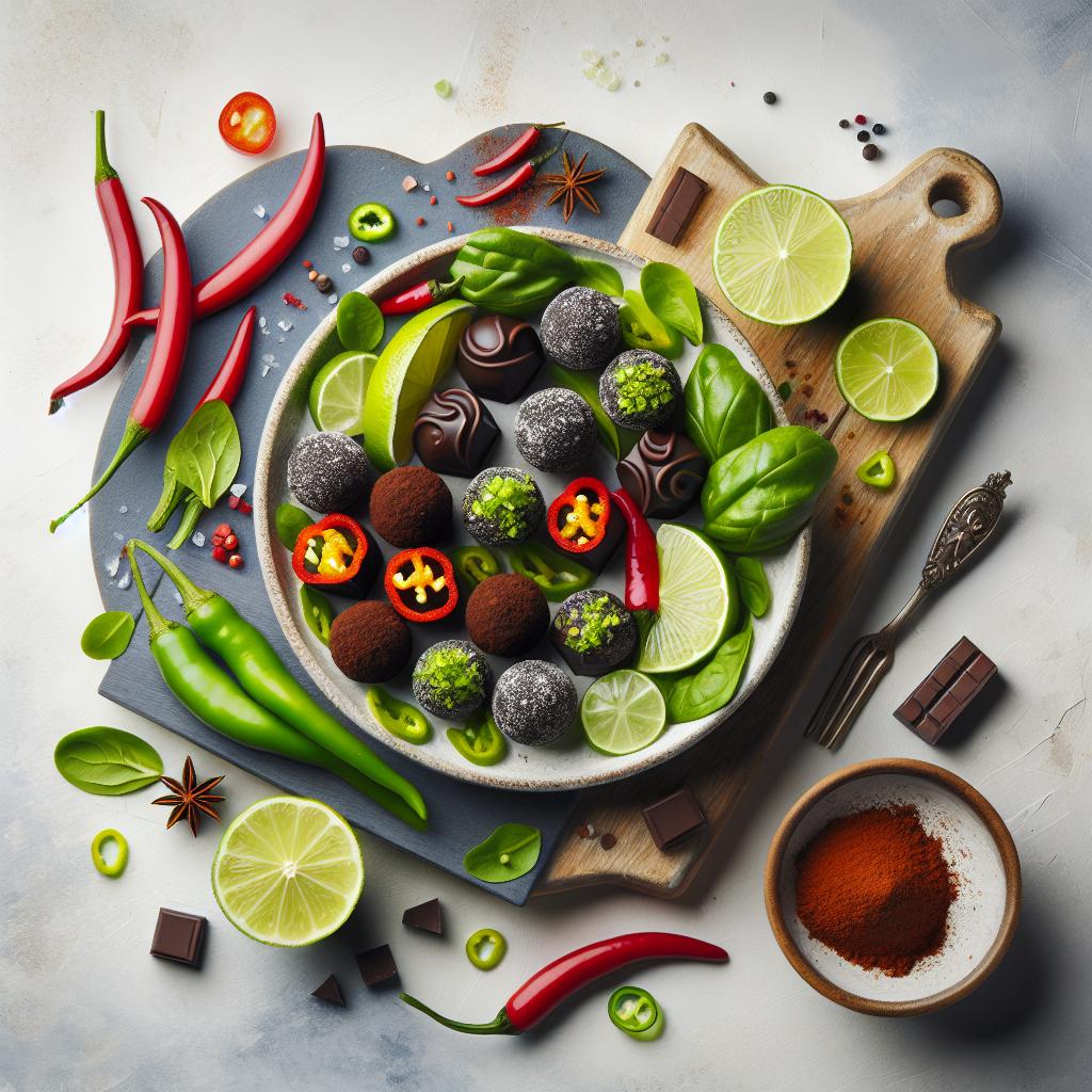 Zesty Lime & Chili Dark Chocolate Truffles: Bold Flavor Fusion
