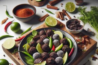 Zesty Lime & Chili Dark Chocolate Truffles: Bold Flavor Fusion